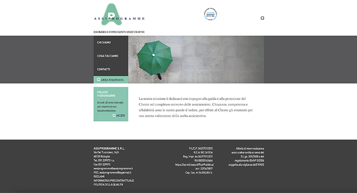 homepage del website Assiprogramme