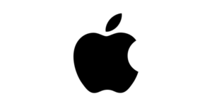 apple logo black