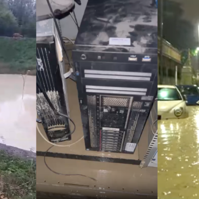 immagini dell'alluvione di Bologna